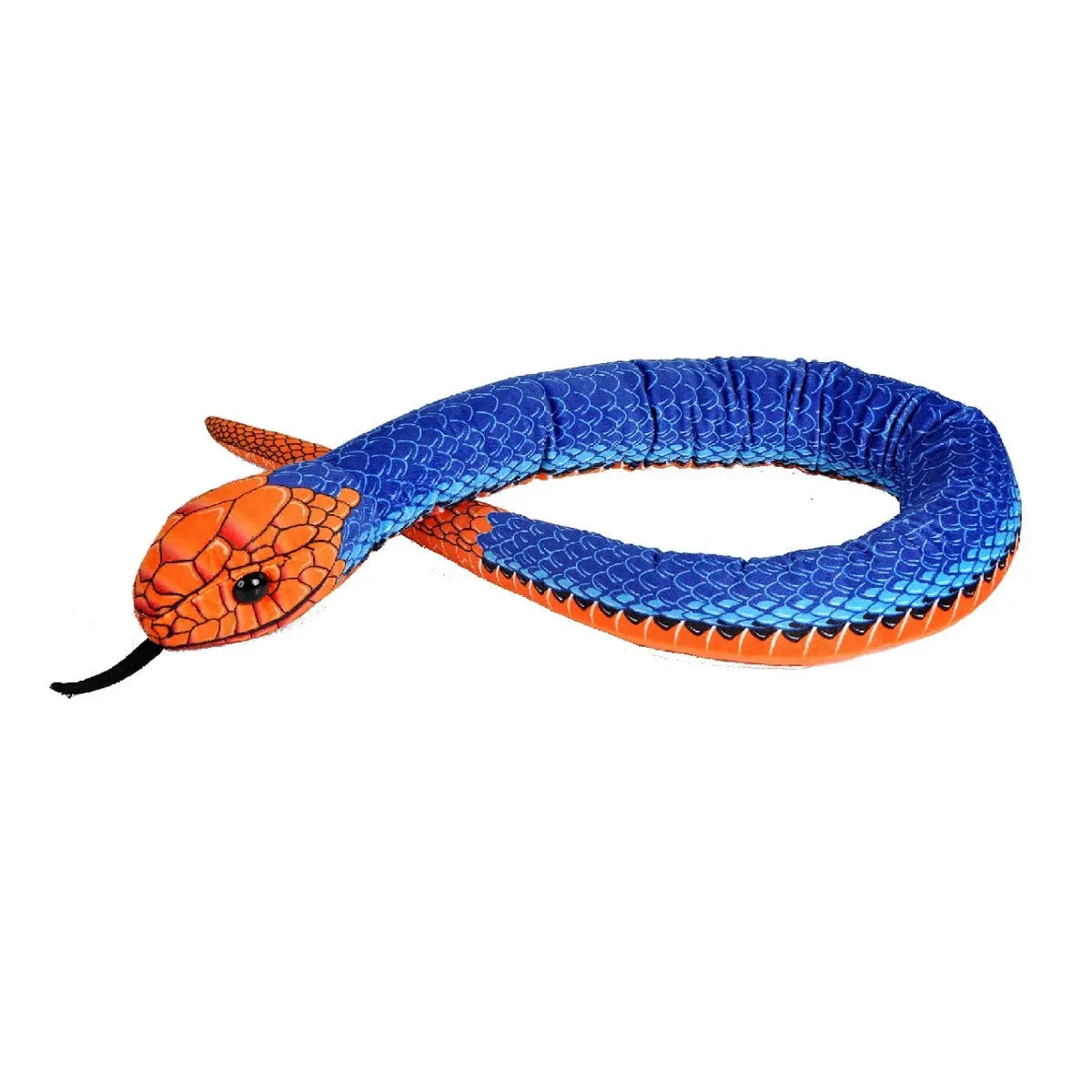 Peluche Serpent corail imprimé - Bleu - 137 cm
