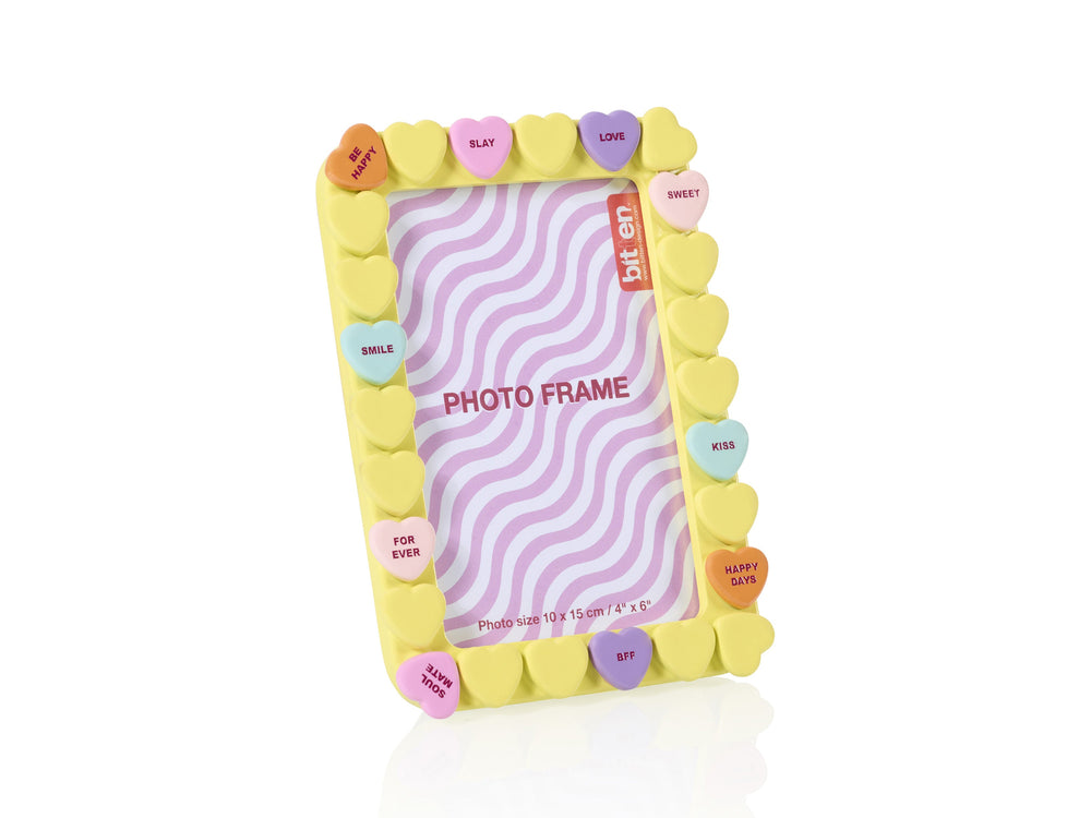 Cadre Photo Sweet Heart Jaune