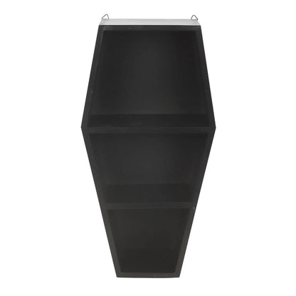Black coffin shelf