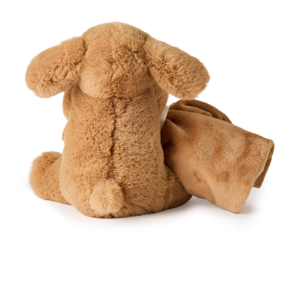 Peluche Chien Marron avec Doudou – 17 cm