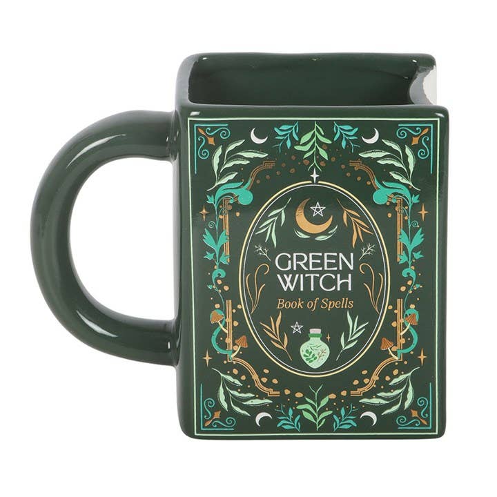 Mug en Forme de Livre Sorcière Verte « Livre de sorts »