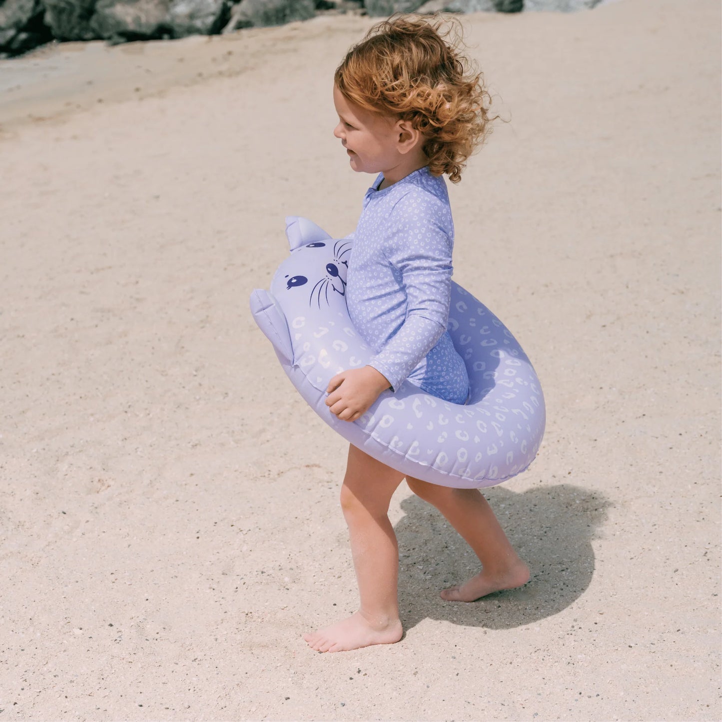 Bouée de Bain Léopard Lilas