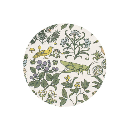Voysey keramische onderzetter - Botanische tuin fauna en flora
