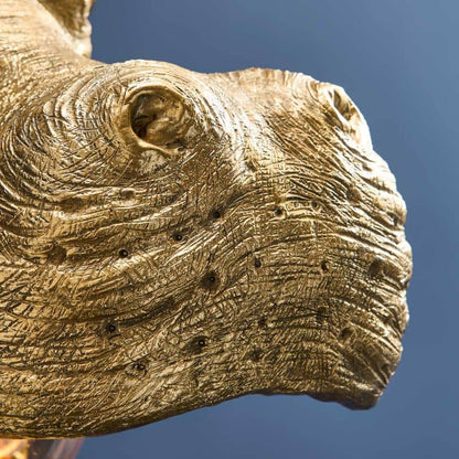 Patty Gold Hippopotamus Wall Sconce