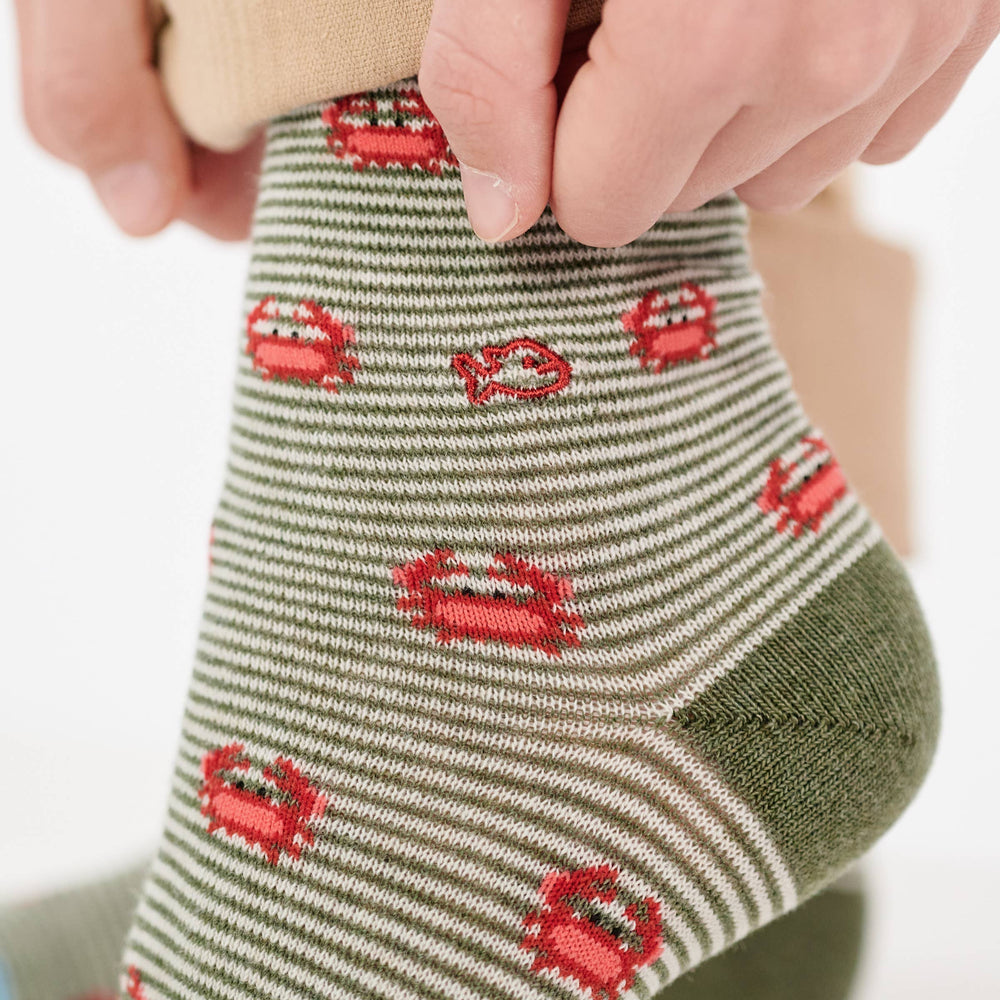 Kindersokken met dierenprint - Krab