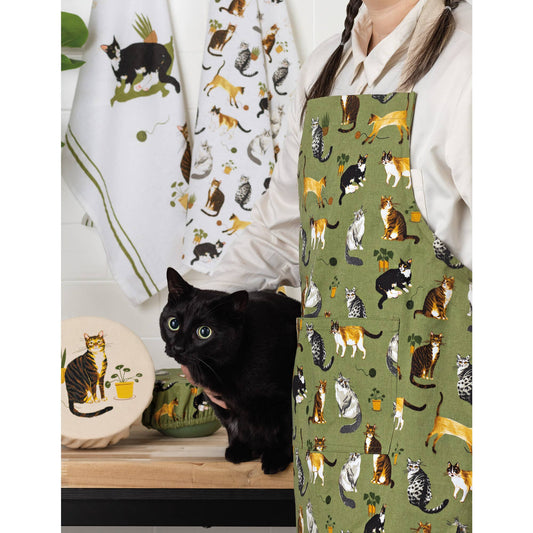 Set of 3 Cat Tea Towels