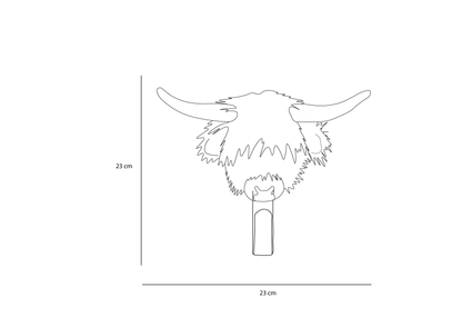 Porte-manteau vache Highland - Wild & Soft