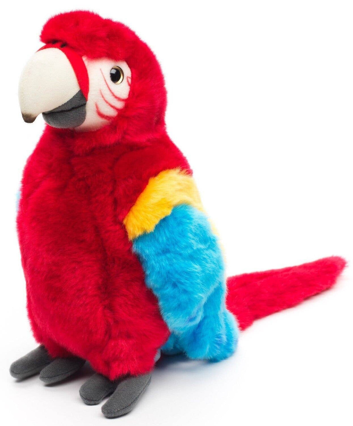 Red macaw parrot plush toy