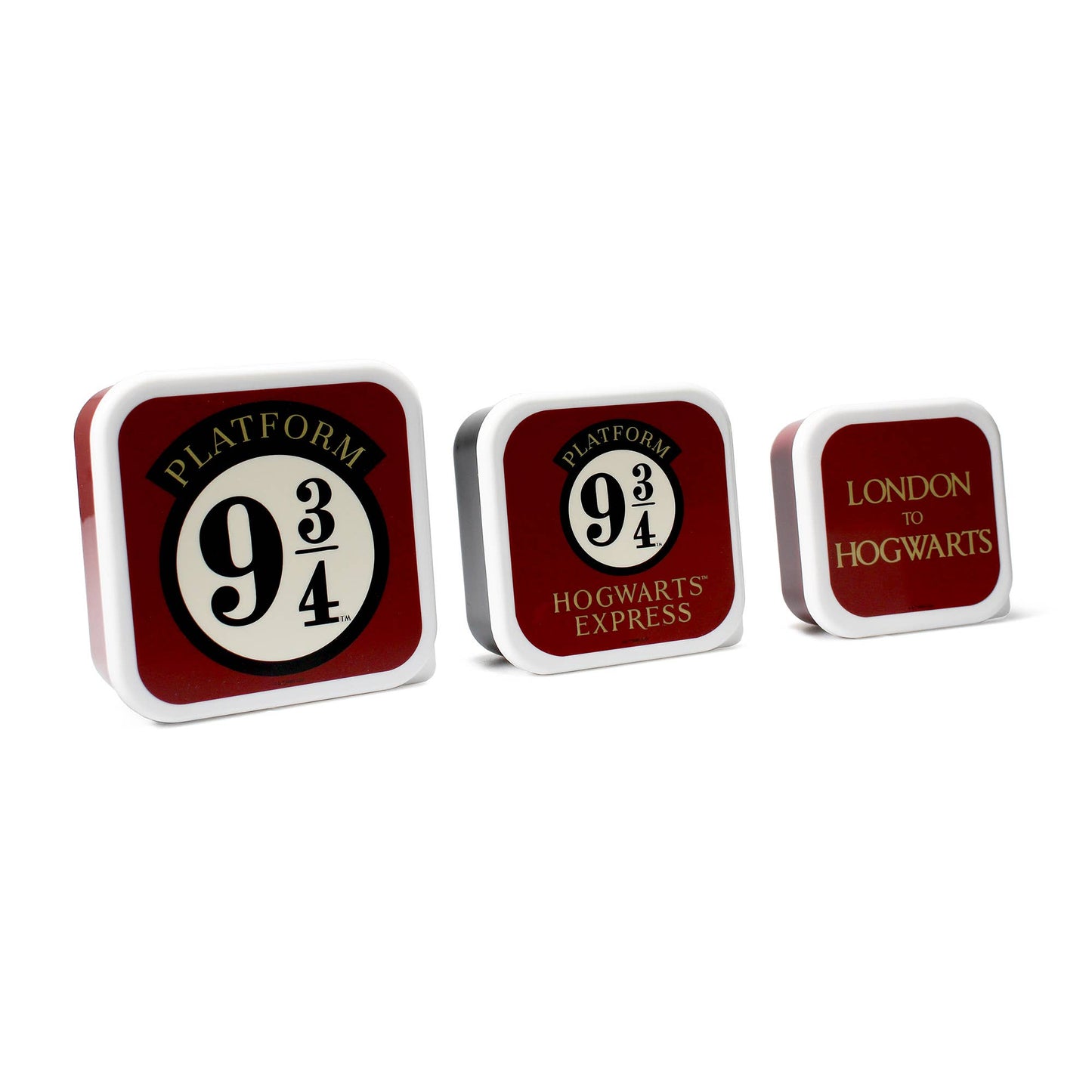 Set of 3 Harry Potter Platform 9 3/4 Snack Boxes