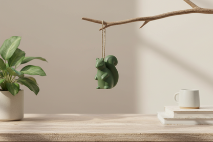 Hangende decoratie - Groene eekhoorn