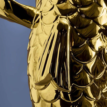 Gouden Blubb Vis Sculptuur/Vaas