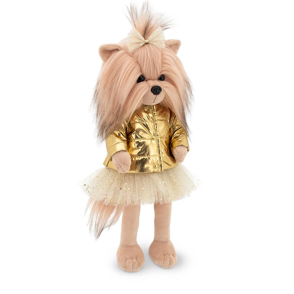 Lucky Yoyo Dog-pop: Gouden jasje - 38 cm