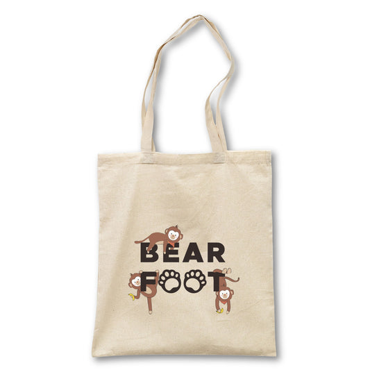 Jute bag logo & monkeys