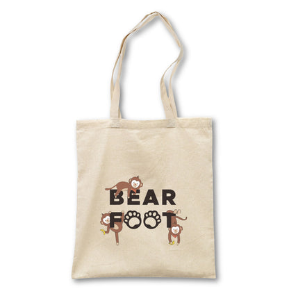 Jute bag logo & monkeys