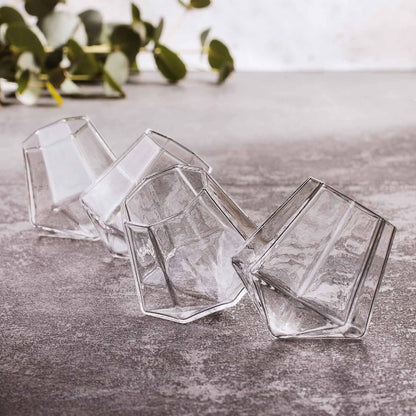 Mad Monkey - Diamond Shot Glasses (Set of 4) with Gift Box
