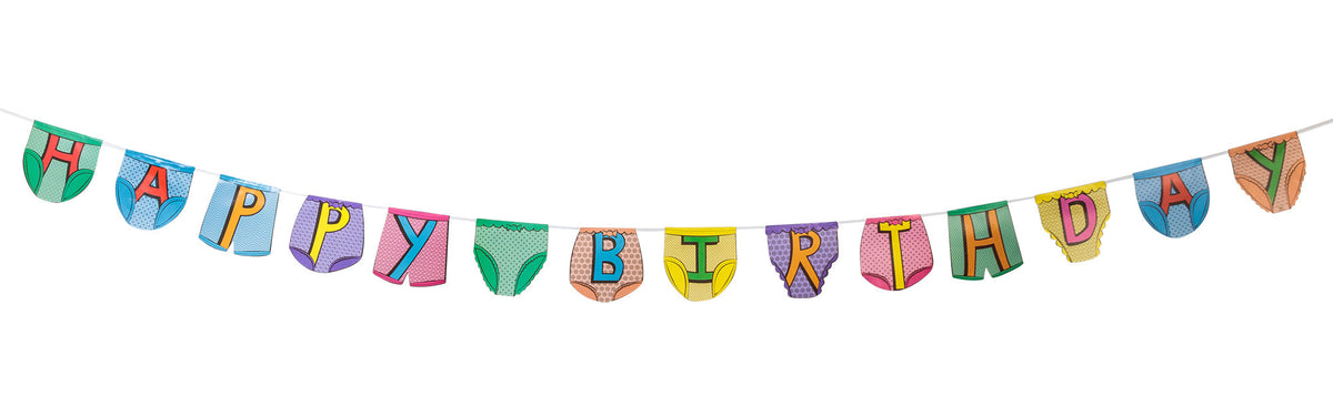 HAPPY BIRTHDAY BUNTING PARTY TROUSERS