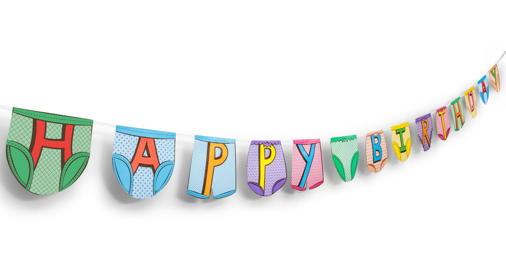 Party Pants – Guirlande « Joyeux Anniversaire »