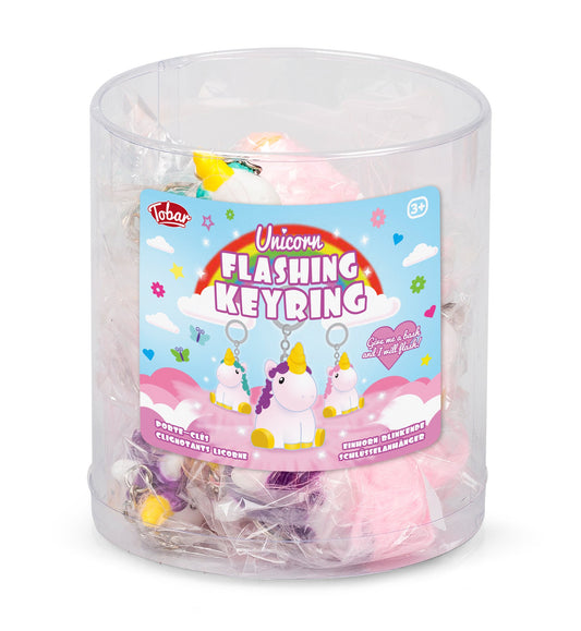 FLASHING UNICORN KEYCHAIN