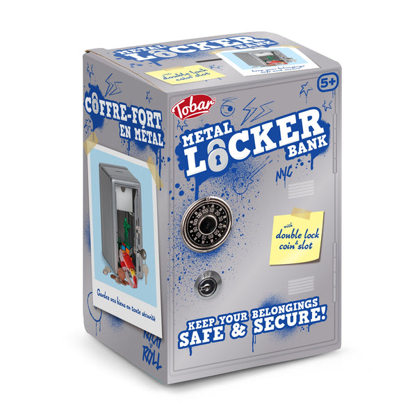SILVER-PLATED METAL LOCKER BANK