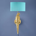 Applique Murale Perroquet Percy, Or/Turquoise