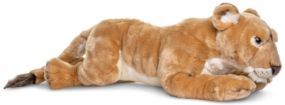 Lying lioness plush toy