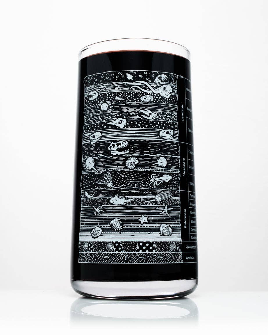 Drinking glass – Stratigraphic core sample