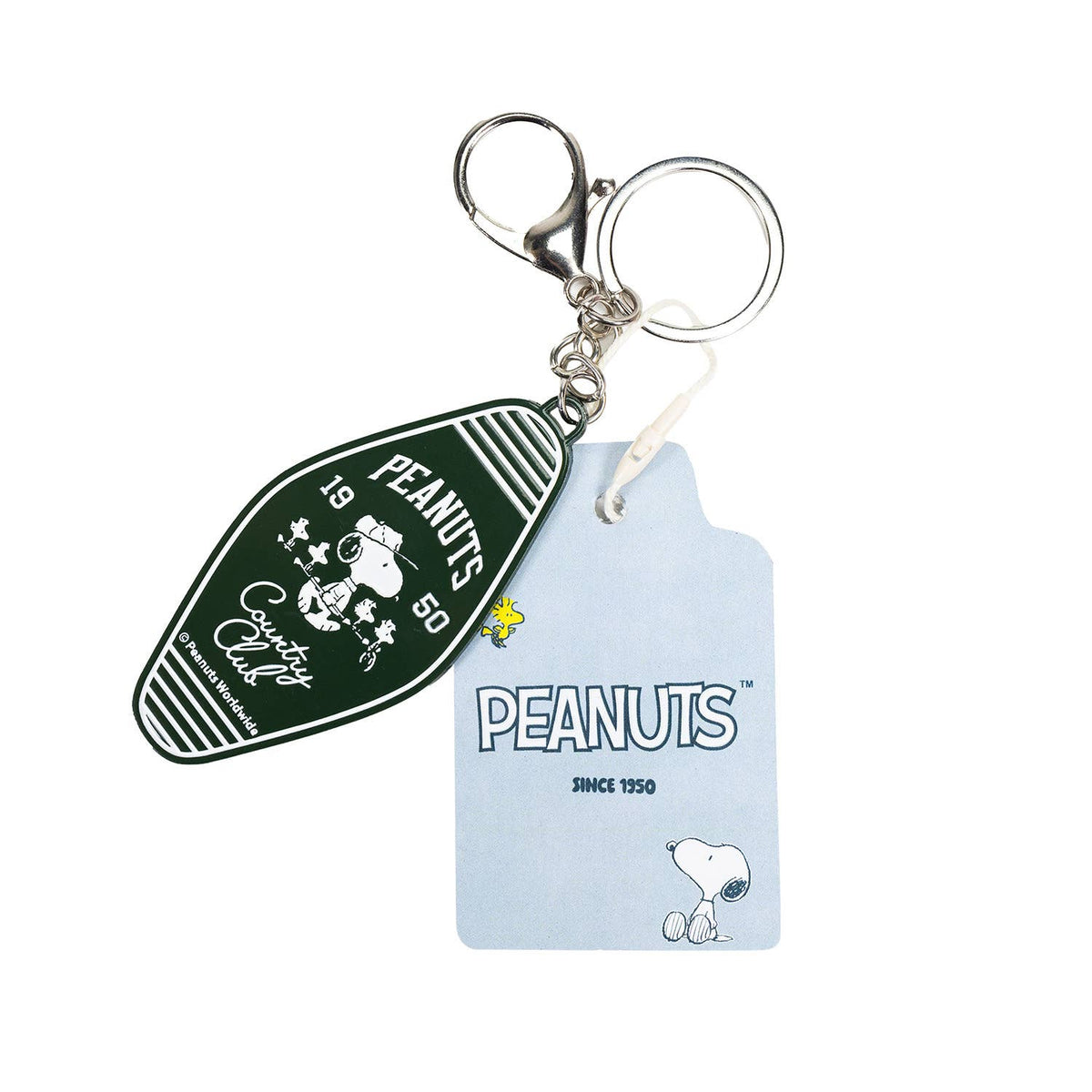 Snoopy "Country Club" Metal Keychain