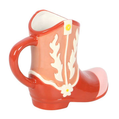 Mug en Forme de Botte de Cowboy – Rose