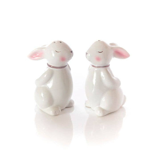 Salt and pepper Rabbits with bow