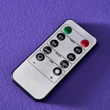 S/4 LED Stick Candle, Cream, H.24.5 cm with remote control