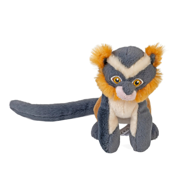 Wild Republic Rainforest Splendors Wolfâ€™s Mona Monkey Stuffed Animal - 6" Stuffed Animals