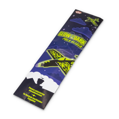Polychrome phosphorescent glider plane