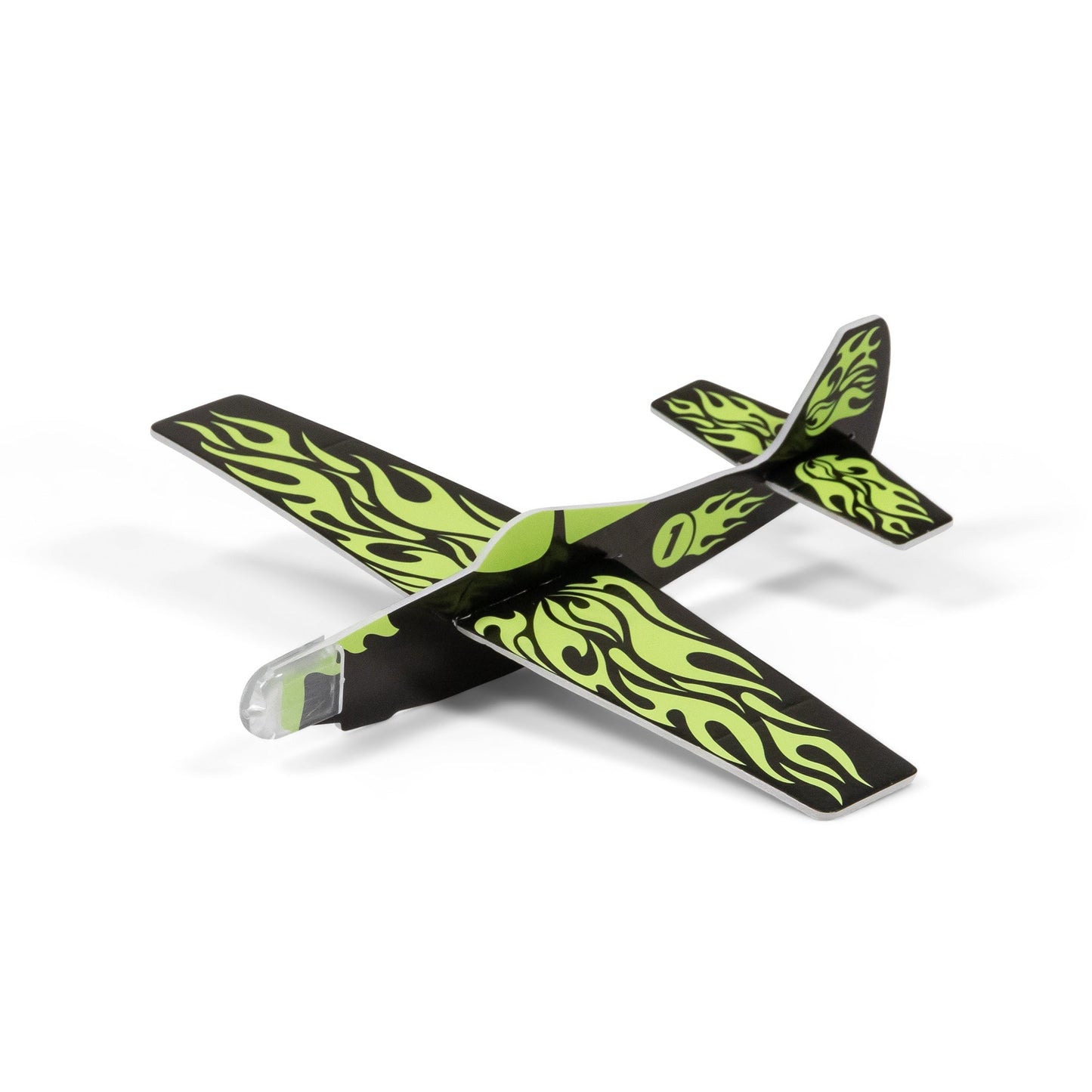 Polychrome phosphorescent glider plane