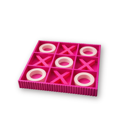 Jeu Tic Tac Toe - Rose Clair/Fluo