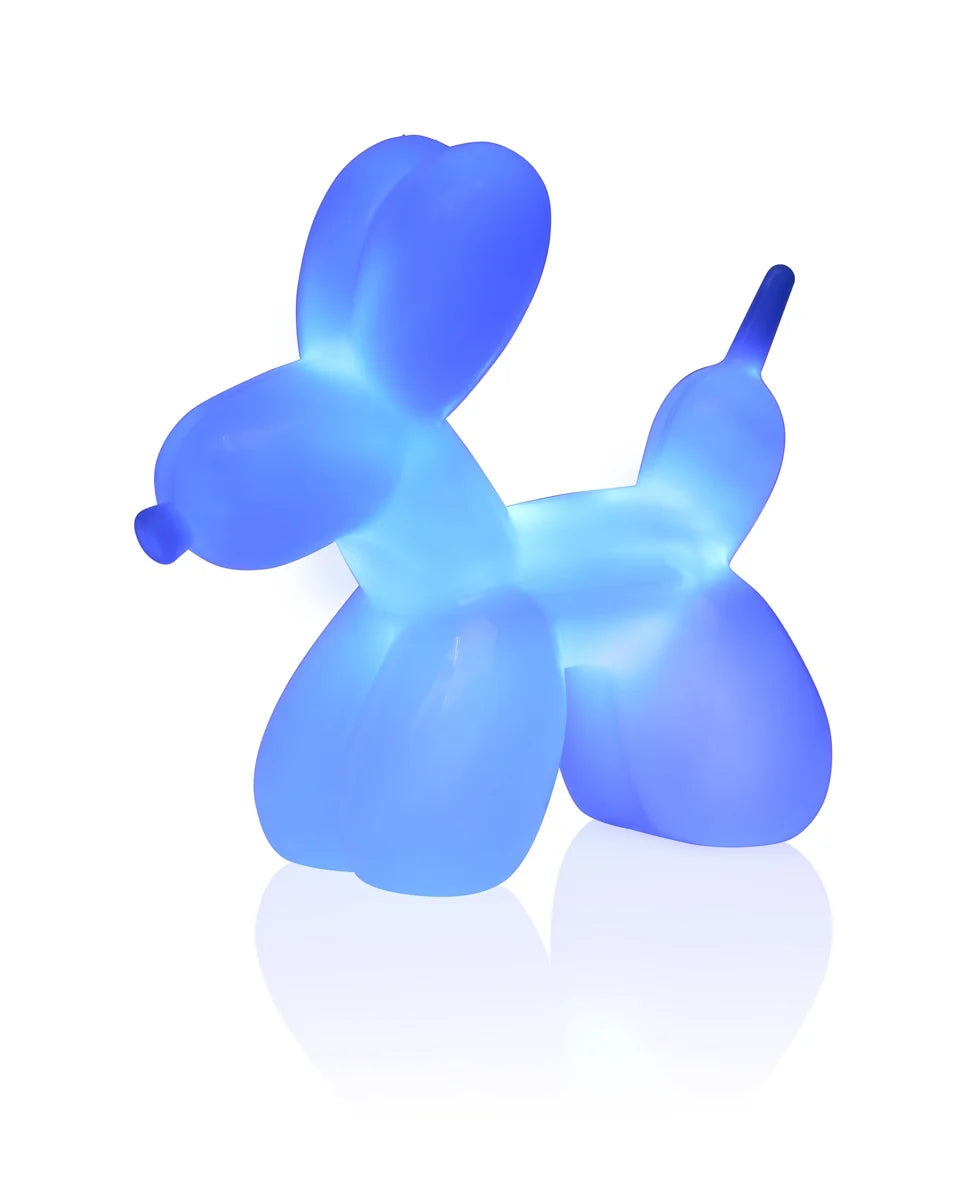 ballon chien bleu clair