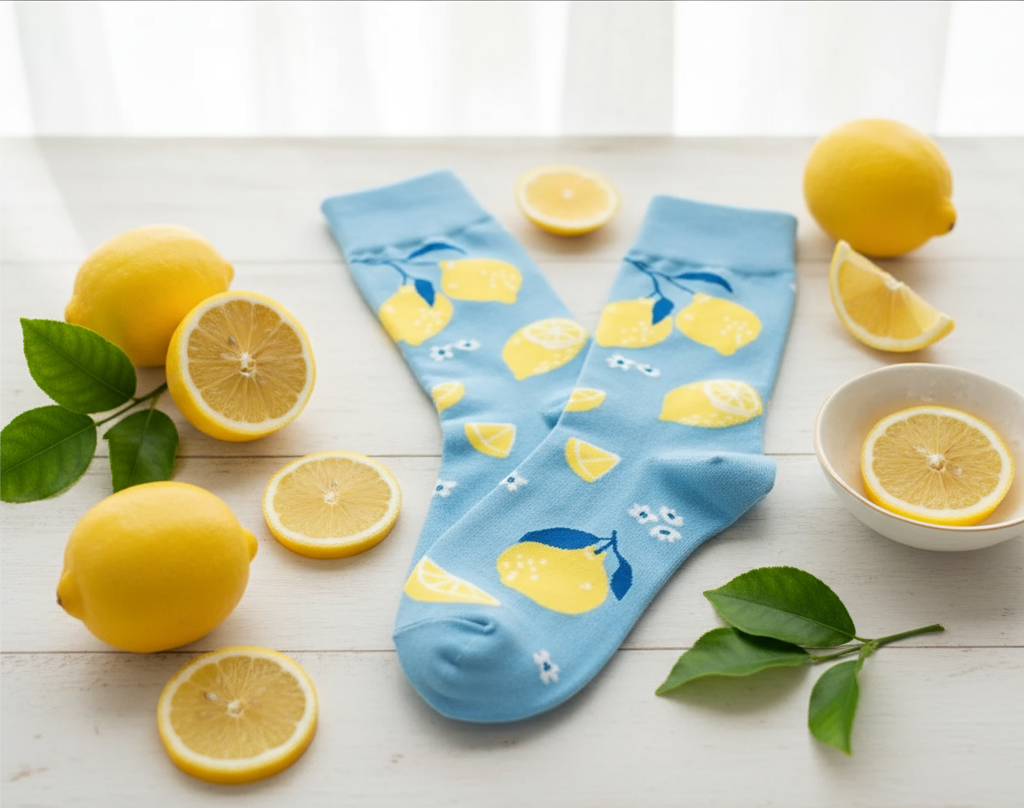 Yellow Lemon Socks
