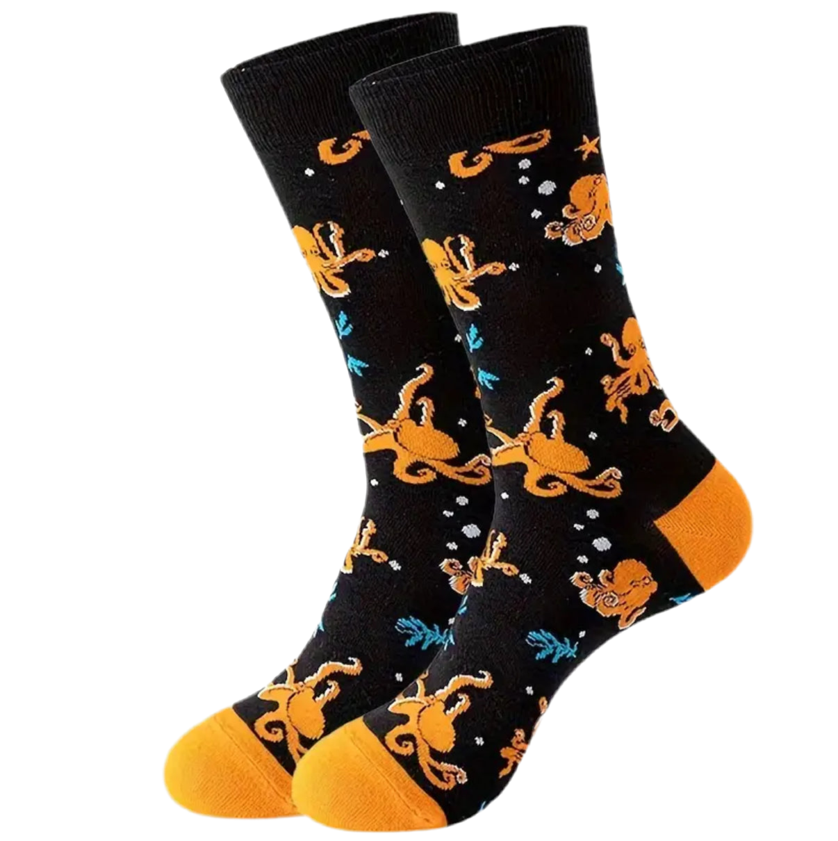 chaussettes poulpes oranges mrcol