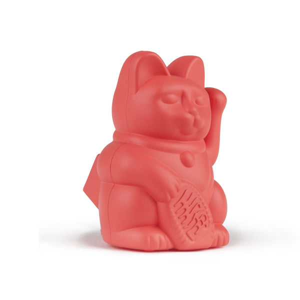 Neon Orange Solar Lucky Cat
