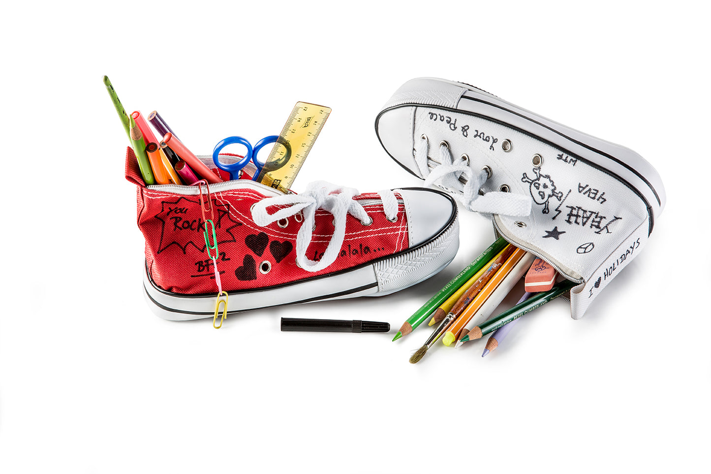 trousse chaussure blanche donkey doodle donkey