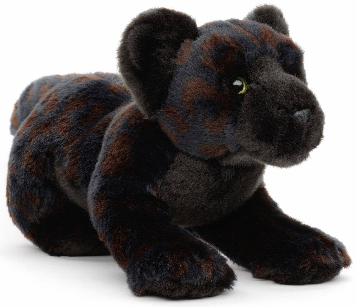 Sitting black panther plush toy