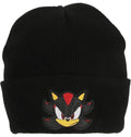 Bonnet noir Sonic Shadow avec logo