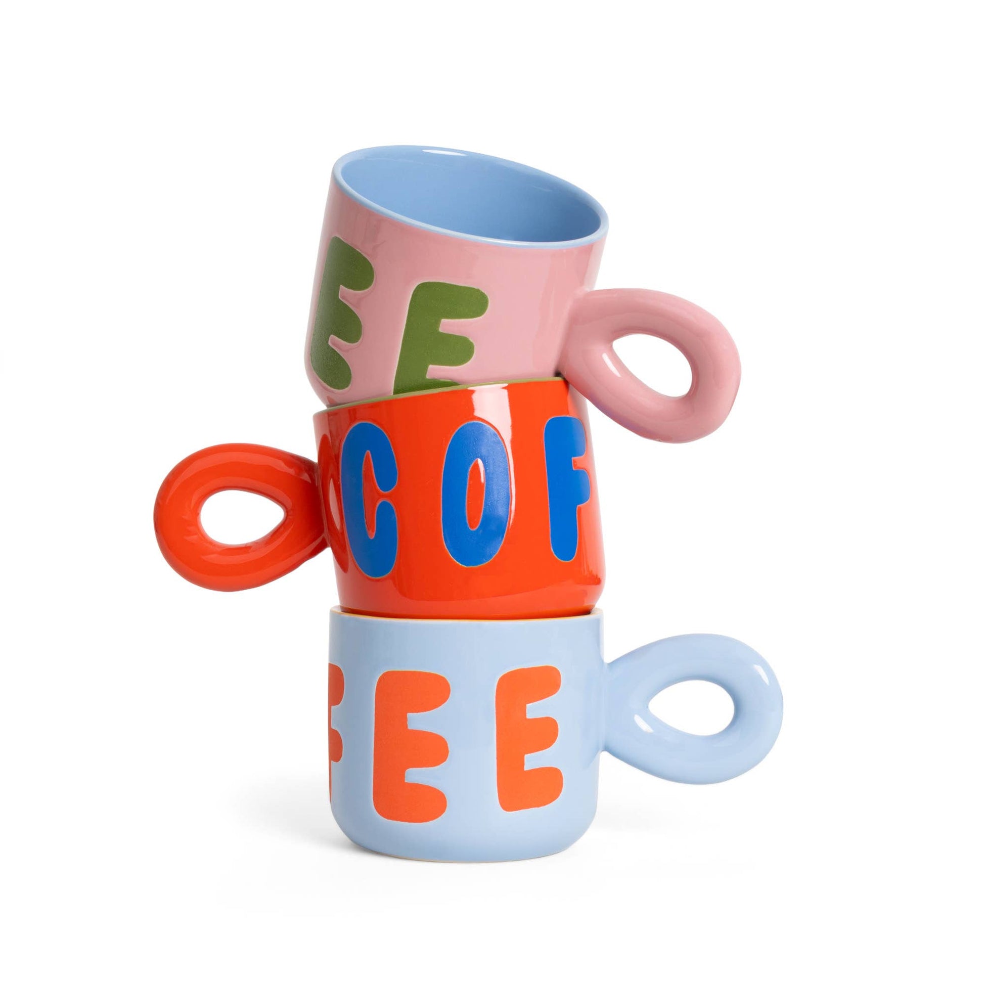 Mug à Café Bleu Clair Helio Ferretti Vue 4