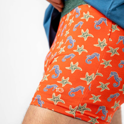 Biologische katoenen boxershorts - Zeepaardje
