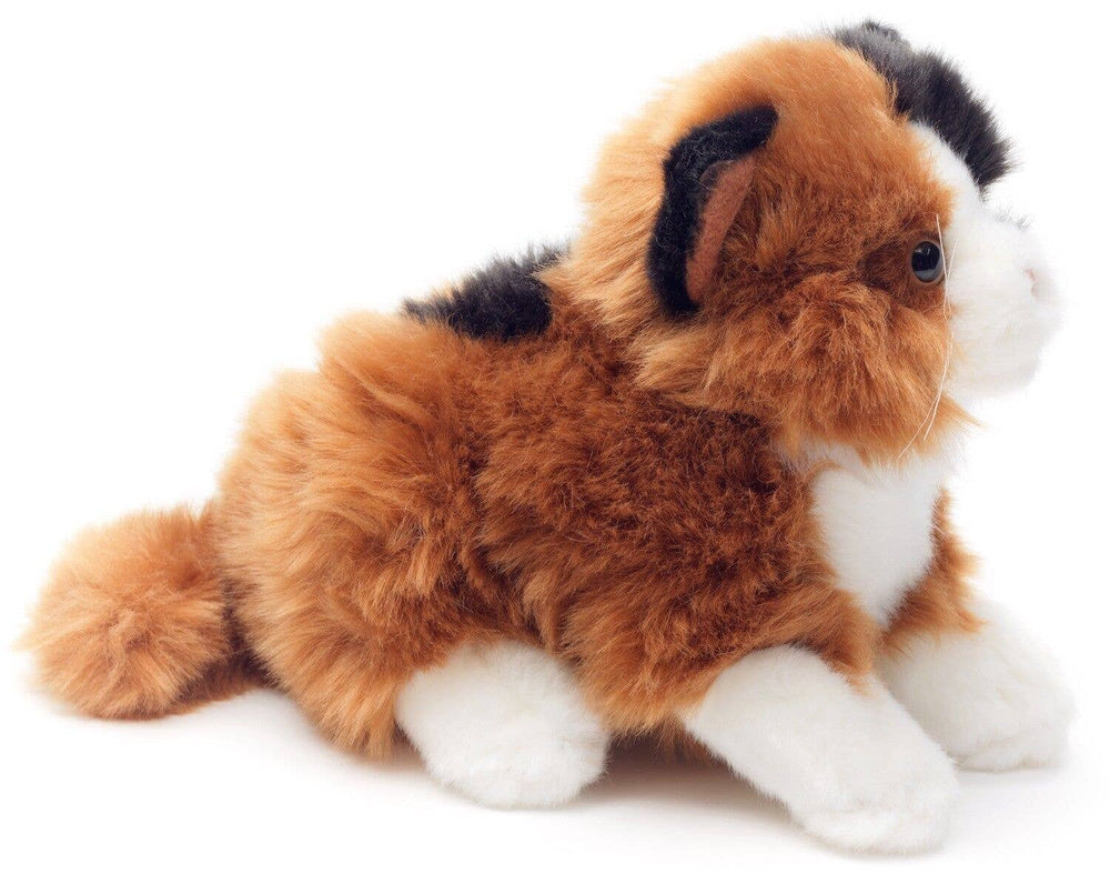 Peluche Chat Calico Couché