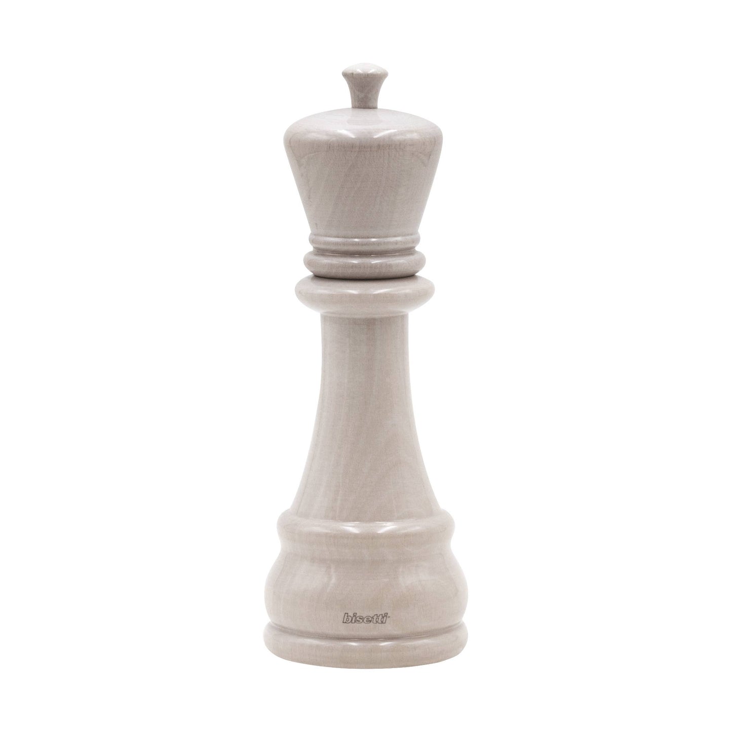Moulin à épices «Chess» Roi en hêtre blanc laqué brillant