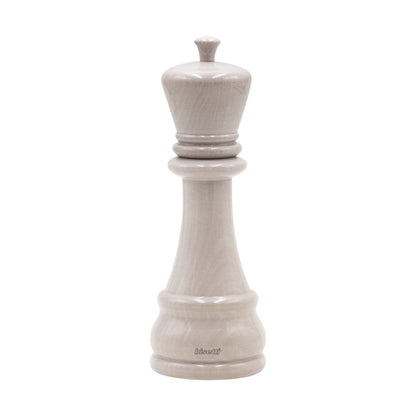 Moulin à épices «Chess» Roi en hêtre blanc laqué brillant