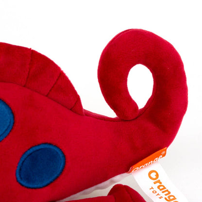 Peluche Caméléon rouge 30 cm