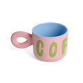 Roze koffiekopje
