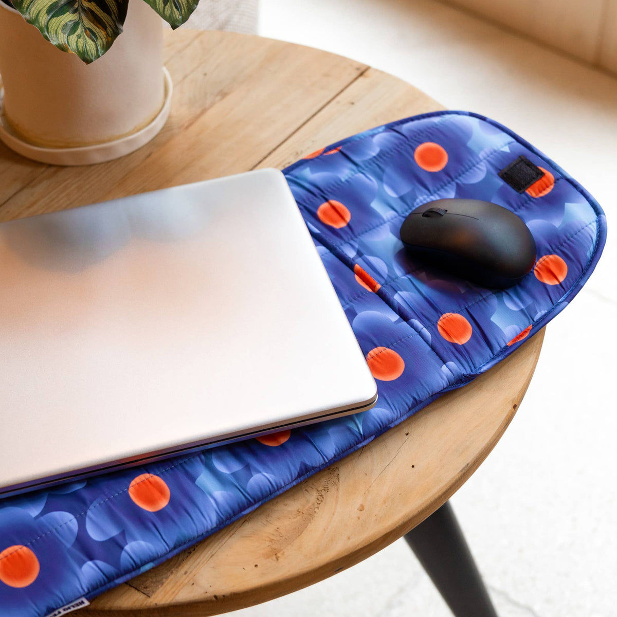 Blue Inflatable Floral Laptop Sleeve