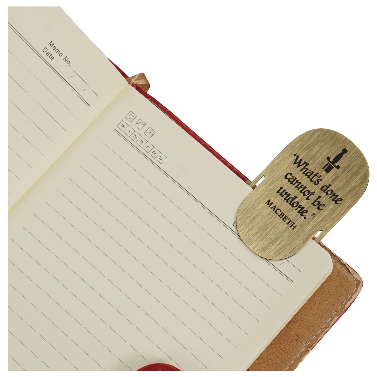 Metal bookmark - Shakespeare (Macbeth)